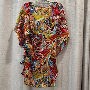 NWT Bleu by Rod Beattie Break The Mold Caftan Cover Up Size Small